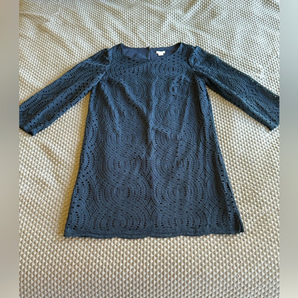 JCrew long sleeve blue dress size 4
